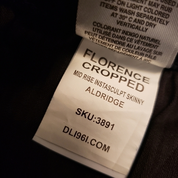 DL1961 Florence Crop Mid Rise Skinny in Aldridge - Picture 9 of 10